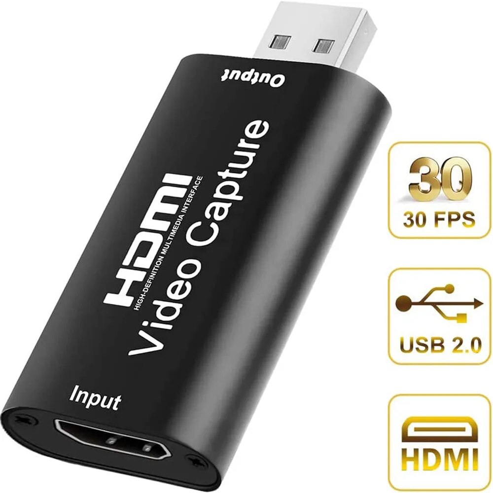 HDMI to USB   ĸó ī 1080p USB2.0, PS4  DVD ķڴ HD ī޶ ȭ ̺ Ʈ